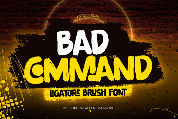 Bad Command: A Bold Display Font for Digital Brands