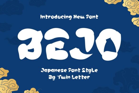 Bejo: A Japanese-Inspired Display Font for Editorial Design