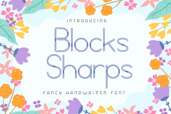 Block Sharps: A Playful Display Font for Editorial Design
