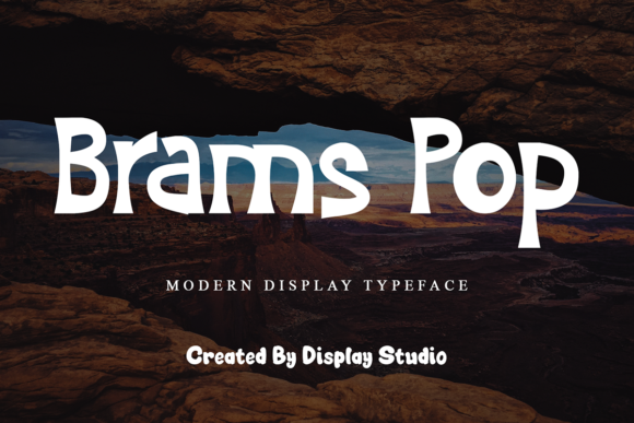 Brams Pop: A Bold Display Font for Your Brand