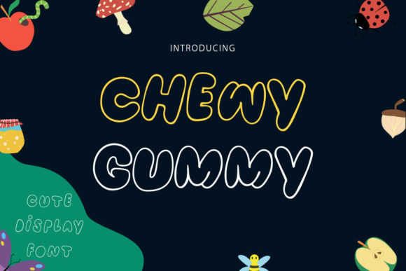 Chewy Gummy: A Playful Display Font for Campaigns
