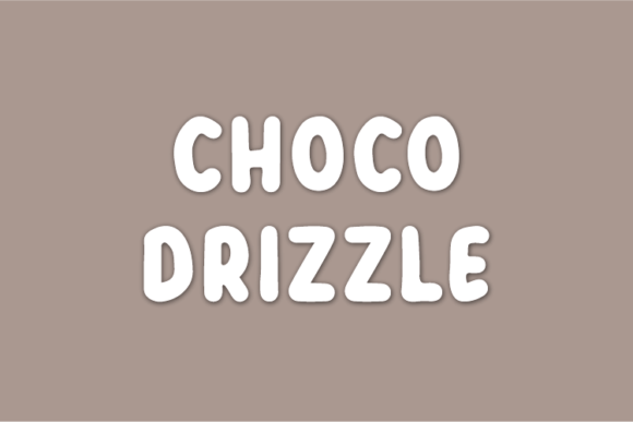 Choco Drizzle: A Natural Display Font for Editorial Design