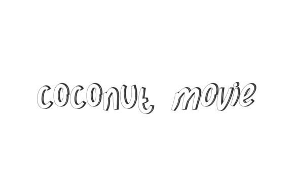 Coconut Movie: A Display Font for Editorial Design