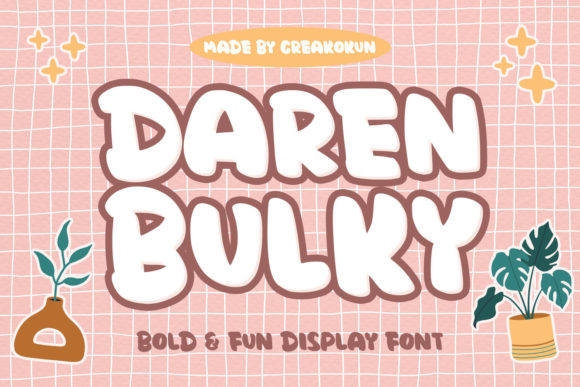 Daren Bulky: A Playful Display Font for Bold Brands