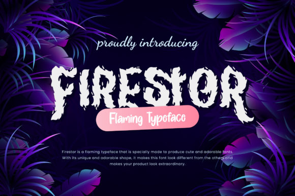 Firestor: A Bold Display Font for Business Branding