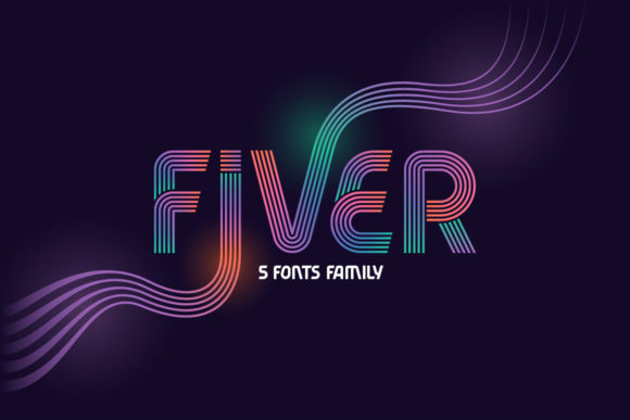Fiver: A Bold and Wavy Display Font for Modern Brands