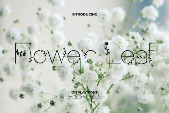 Flower Leaf: A Fresh Display Font for Web Design