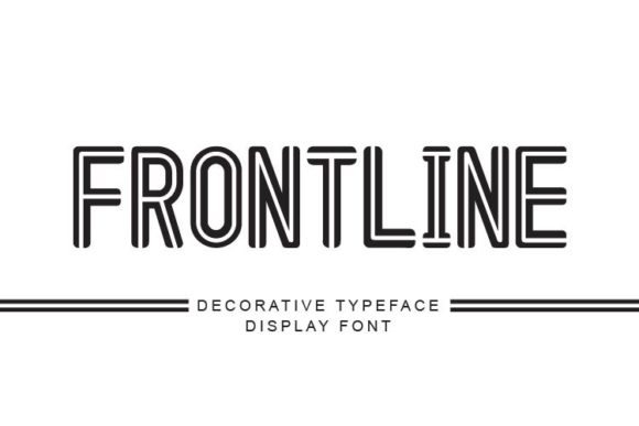 Frontline: A Stylish Display Font for Brand Identity
