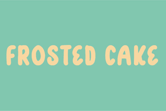 Frosted Cake: A Clean Display Font for Crafters