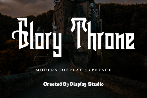 Glory Throne: A Premium Display Font for Web Design