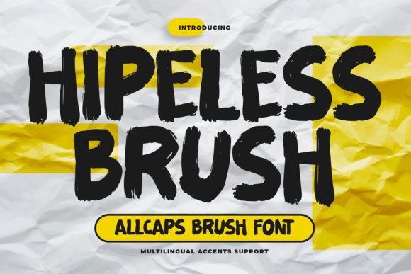 Hipeless Brush: A Natural Display Font for Web Design