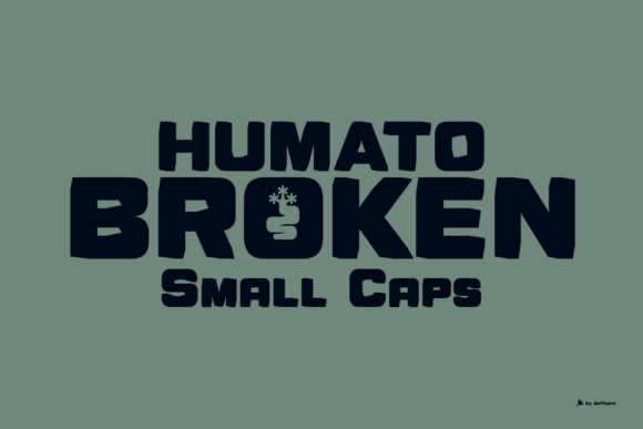 Humato Broken: A Bold Display Font for Web Design