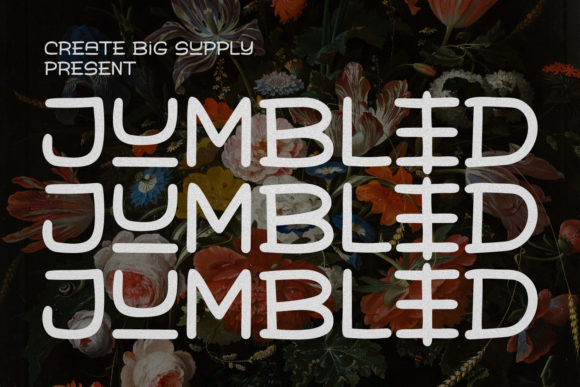 Jumbled: A Modern Display Font for Editorial Design