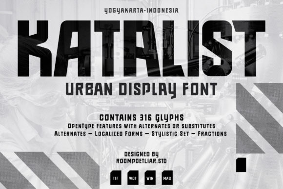 Katalist: A Bold Display Font for Crafters