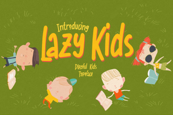 Lazy Kids: A Friendly Display Font for Editorial Design