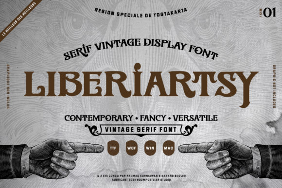 Liberiartsy: A Bold Display Font for Brand Identity