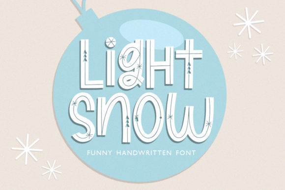 Light Snow: A Playful Display Font for Brand Identity