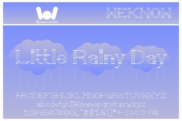 Little Rainy Day: A Charming Display Font for Makers