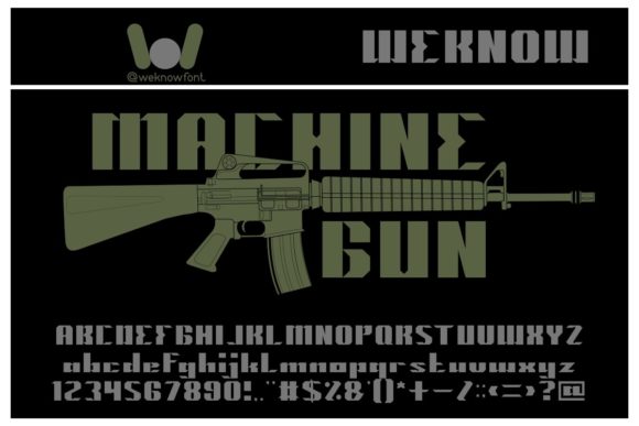 Machine Gun: A Bold Display Font for Your Brand