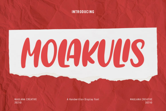 Molakulis: A Bold Display Font for Web Design