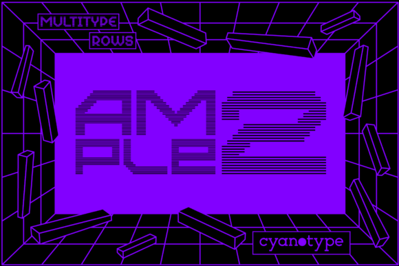 MultiType Rows Ample 2: A Unique Display Font for Brands