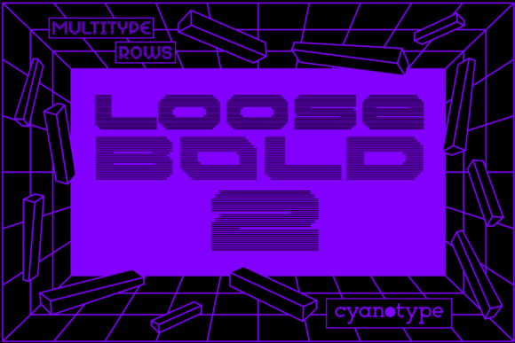 MultiType Rows Loose Bold 2: A Unique Display Font for Brands
