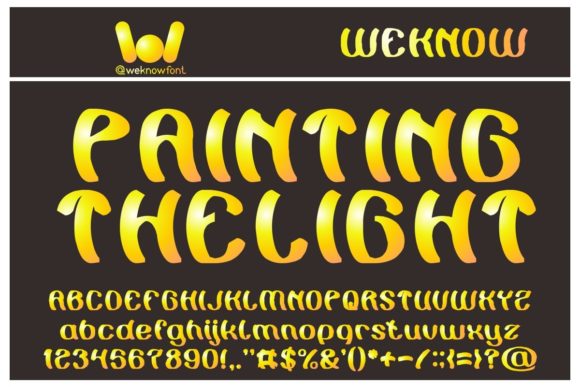 Painting the Light: A Display Font for Brand Identity