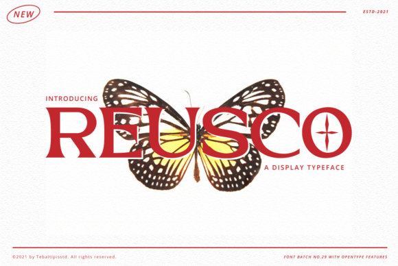 Reusco: A Modern Display Font for Editorial Design