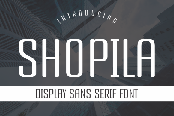 Shopila: A Bold Display Font for Small Business Branding