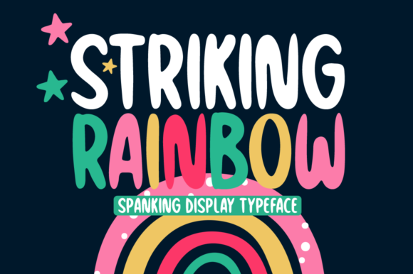 Striking Rainbow: A Vibrant Display Font for Your Brand