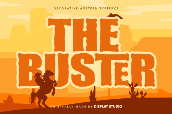 The Buster: A Playful Western Display Font for Campaigns