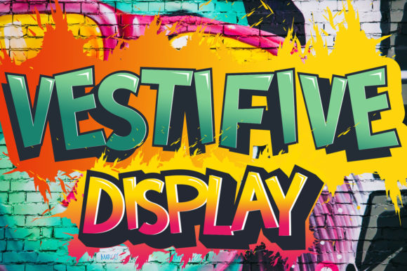 Vestifive: A Bold Display Font for Makers