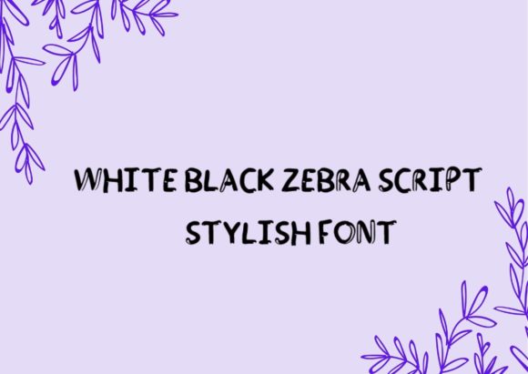 White and Black Zebra: A Bold Display Font for Makers