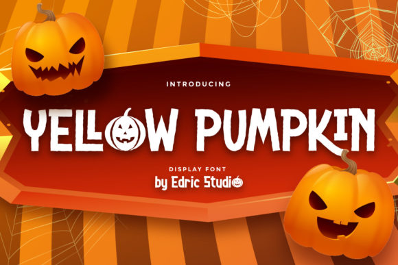 Yellow Pumpkin: A Spooky Display Font for Your Brand